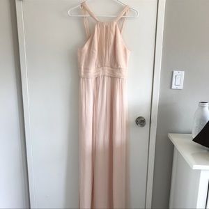 G735C Gown from Amsale in Bellini Crinkle Chiffon sz 4